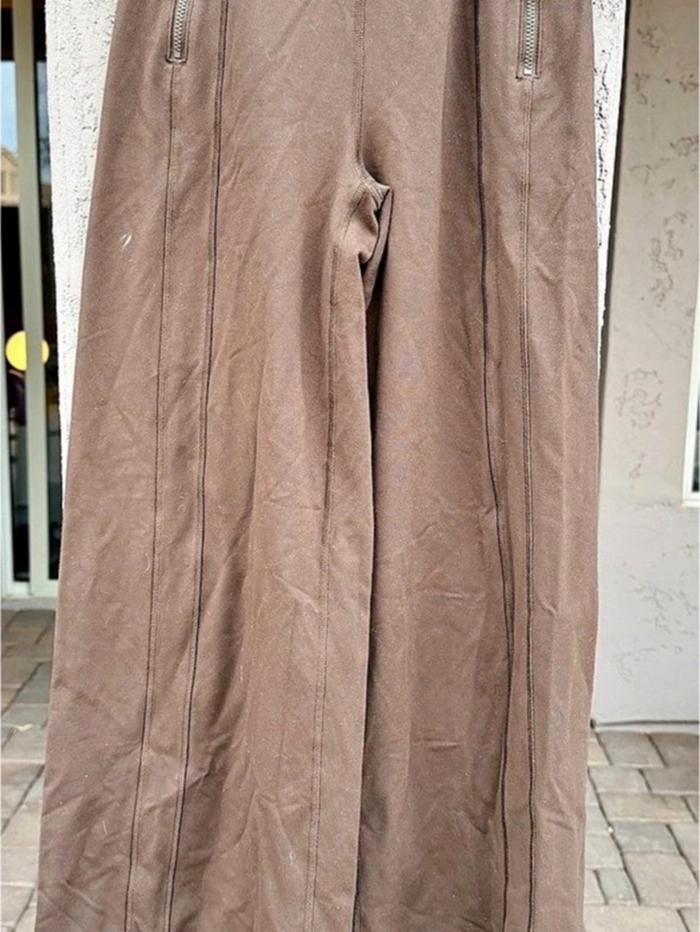 lululemon Define Nulu High-Rise Wide-Leg Pant *Logo Waistband in Chestnut XXS